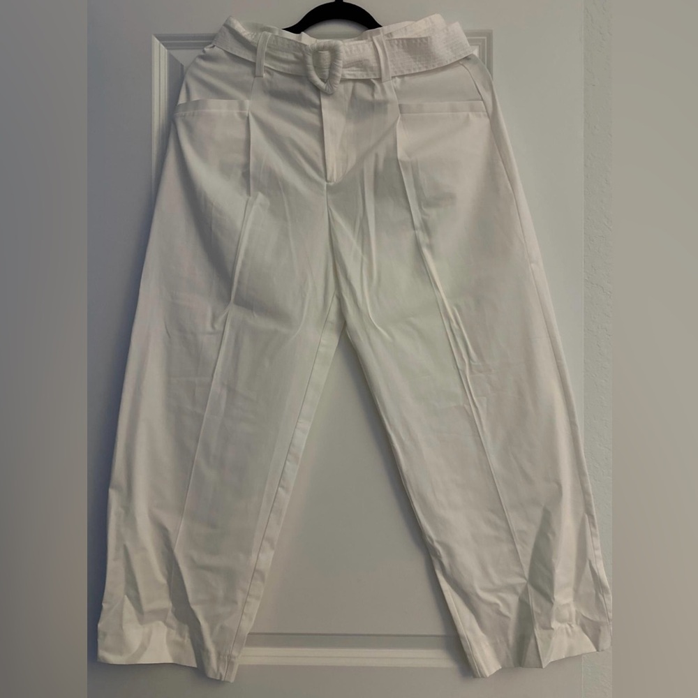 Zara Belted Straight Leg Pants New with tags size S